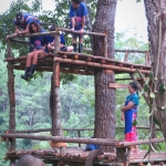 Full Day Blue Daily Elephant Care, Elephants Chill out in Waterfall